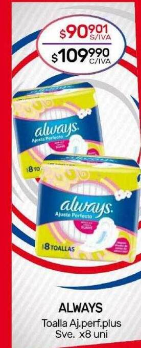 Nini Mayorista Always toalla aj perf plus sve oferta