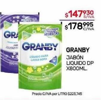 Nini Mayorista Granby jabón liquido dp oferta