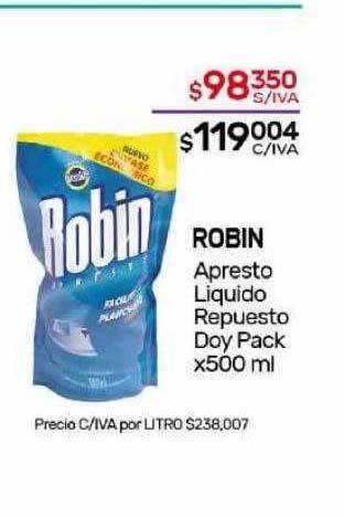 Nini Mayorista Robin apresto liquido repuesto doy pack oferta
