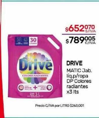Nini Mayorista Drive matic jab liq p ropa dp colores radiantes oferta