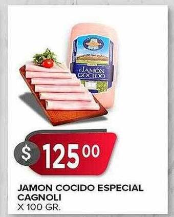 Supermercados Mayor Jamon cocido especial cagnoli oferta