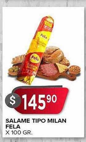 Supermercados Mayor Salame tipo milan fela oferta