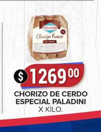 Supermercados Mayor Chorizo de cerdo especial paladini oferta