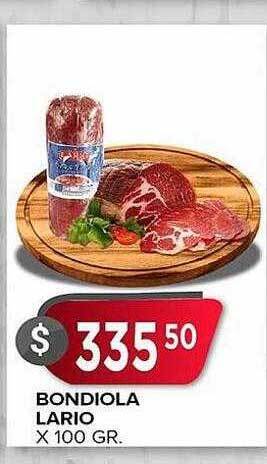 Supermercados Mayor Bondiola lario oferta