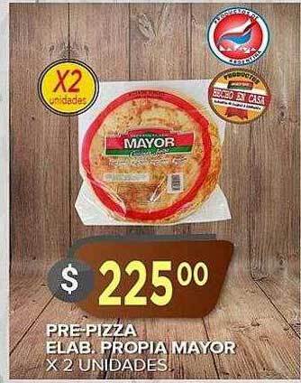 Supermercados Mayor Pre-pizza elab. propia mayor oferta