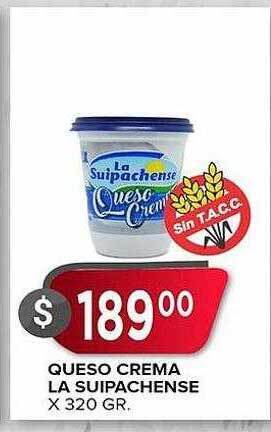 Supermercados Mayor Queso crema la suipachense oferta