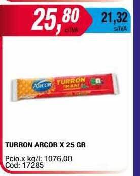 Maxiconsumo Turron arcor oferta