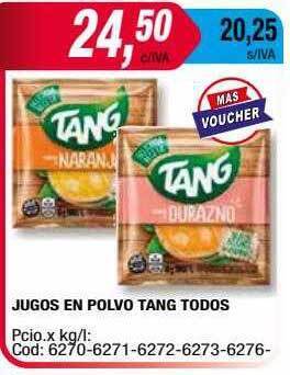 Maxiconsumo Jugos en polvo tang todos oferta