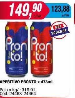 Maxiconsumo Aperitivo pronto oferta