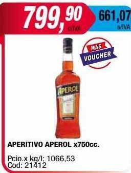 Maxiconsumo Aperitivo aperol oferta