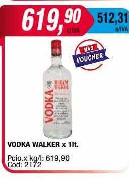 Maxiconsumo Vodka walker oferta