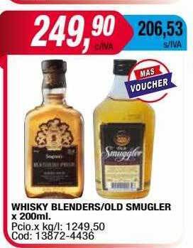 Maxiconsumo Whisky blenders old smugler oferta