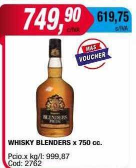 Maxiconsumo Whisky blenders oferta