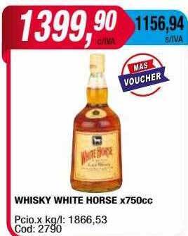 Maxiconsumo Whisky white horse oferta