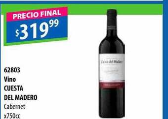 Micropack Vino cuesta del madero cabernet oferta