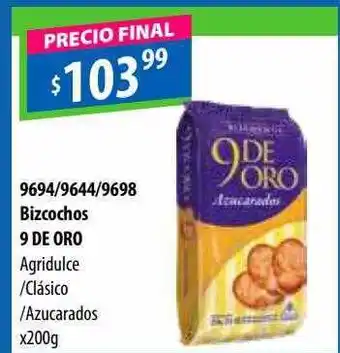 Bizcochos 9 de oro