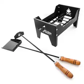 Prestigio Asaparri kit brasero para leña + palita + atizador oferta