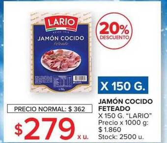 Carrefour Market Jamon cocido feteado oferta