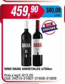 Maxiconsumo Vino dada varietales oferta