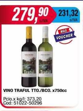Maxiconsumo Vino traful tto. bco. oferta