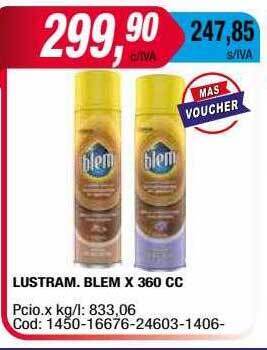 Maxiconsumo Lustram. blem oferta