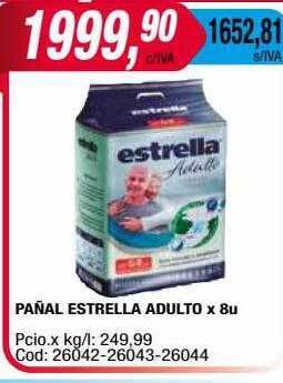 Maxiconsumo Pañal estrella adulto oferta