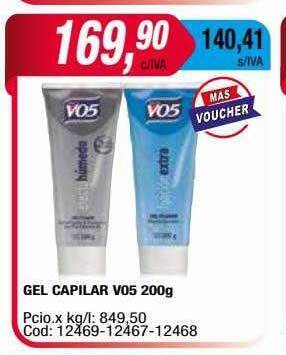 Maxiconsumo Gel capilar vo5 oferta