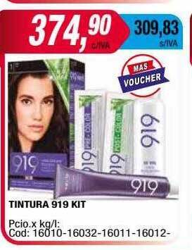 Maxiconsumo Tintura 919 kit oferta
