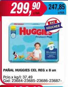 Maxiconsumo Pañal huggies cel reg oferta