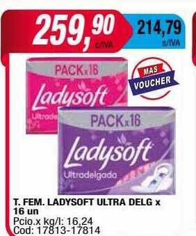 Maxiconsumo T. fem. ladysoft ultra delg oferta