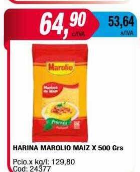 Maxiconsumo Harina marolio maiz oferta