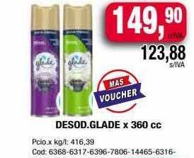 Maxiconsumo Desod. glade oferta