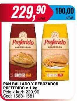 Maxiconsumo Pan rallado y rebozador preferido oferta