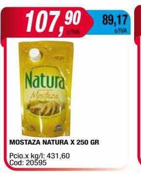 Maxiconsumo Mostaza natura oferta