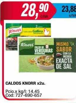 Maxiconsumo Caldos knorr oferta