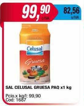 Maxiconsumo Sal celusal gruesa paq oferta