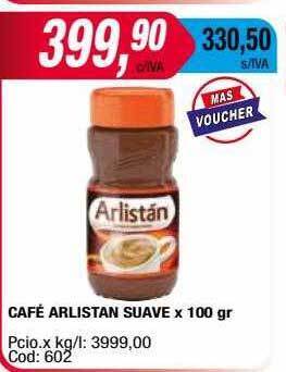 Maxiconsumo Café arlistan suave oferta