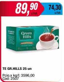 Maxiconsumo Te gr. hills oferta