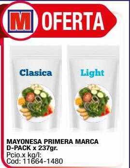 Maxiconsumo Mayonesa primera marca d-pack oferta