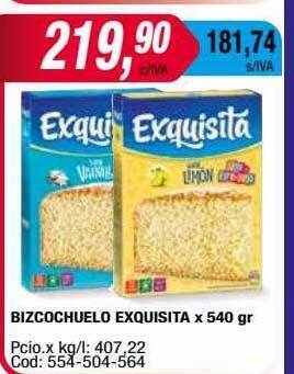 Maxiconsumo Bizcochuelo exquisita oferta