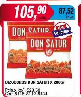 Maxiconsumo Bizcochos don satur oferta