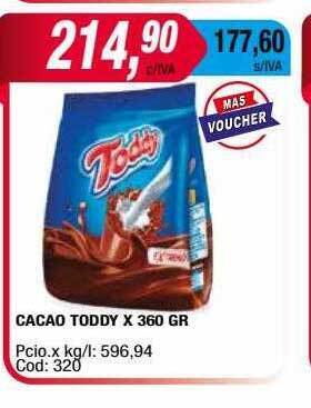 Maxiconsumo Cacao toddy oferta