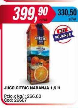 Maxiconsumo Jugo citric naranja oferta
