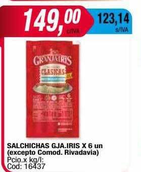 Maxiconsumo Salchichas gja iris oferta