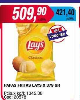 Maxiconsumo Papas fritas lays oferta