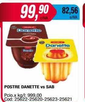 Maxiconsumo Postre danette vs sab oferta