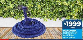 Supermayorista Vital Manguera retráctil con set x15mt oferta