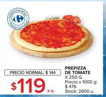 Carrefour Prepizza de tomate oferta