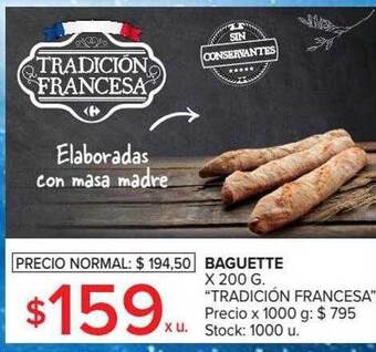 Carrefour Baguette tradición francesa oferta