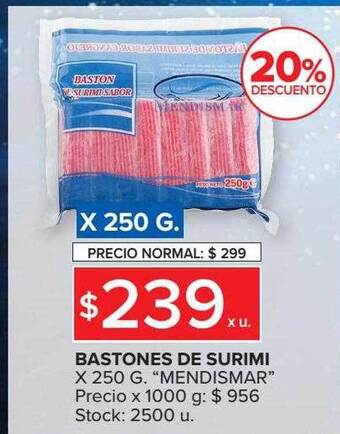 Carrefour Bastones de surimi mendismar oferta
